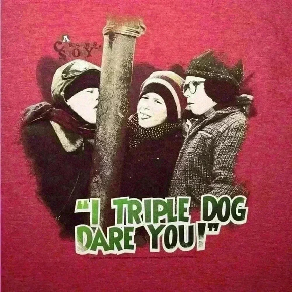 Gildan Other - A Christmas Story I Triple Dog Dare You Red T-Shirt Mens Size 2XL